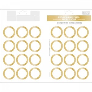 ETIQUETA ADESIVA METAL 32X55 REF.327476