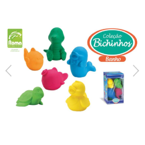 KIT DE BICHINHOS DE BANHO 8,5CM C/6 ROMA