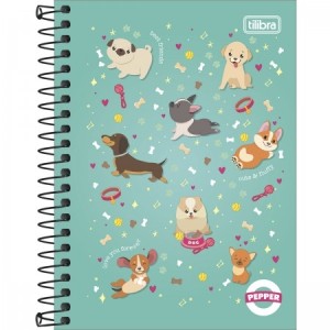 CADERNETA 1/8  80FLS TILIBRA PEPPER FEM/MASC REF.230049