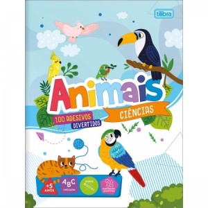 CARTILHA DE ATIVIDADES DE CIÊNCIAS - ANIMAIS APRENDER, BRINCAR E COLORIR 8 FOLHAS REF.347663
