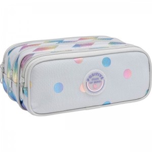 ESTOJO TRIPLO GRANDE ACADEMIE LISTRAS E POAS METALIZADO TILIBRA REF.348619