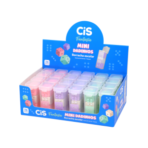 BORRACHA CIS MINI DADINHOS C/3 REF.5.7399