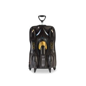 MALA INFANTIL BATMAN BEWARE DOURADO MAXTOY DIPLOMATA COM RODINHA TRIPLA