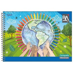 CADERNO CARTOGRAFIA MILIMETRADO 96 FLS JANDAIA BASIC