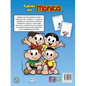 LIVRO GRAMPEADO 16P. - LICENCIADOS ESCOLARES - TURMA DA MÔNICA - VAMOS APRENDER OS TRAÇOS