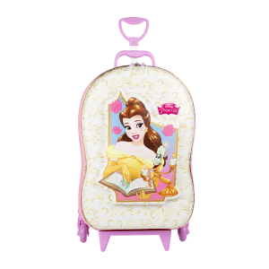 MALA INFANTIL PRINCESA BELA DIPLOMATA COM RODINHA TRIPLA