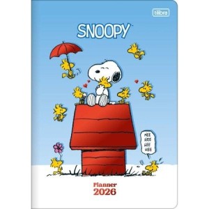 PLANNER TILIBRA 2026 GRAMPEADO 17,8 X 25,4 CM SNOOPY 90 G 