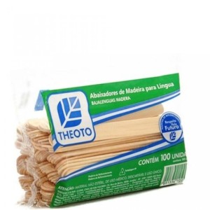 PALITO ABAIXADOR DE LINGUA C/100 THEOTO