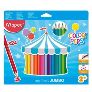 LAPIS DE COR C/24 COLORPEPS JUMBO REF-834013