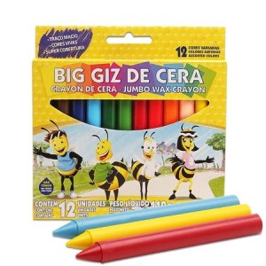 GIZ DE CERA BIG C/12 CORES ACRILEX - REF-091110000