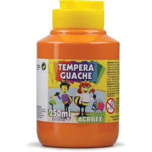TINTA GUACHE 250ML LARANJA 517 - ACRILEX