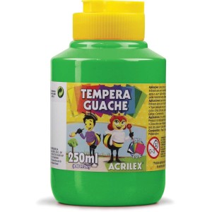 TINTA GUACHE 250ML VERDE FOLHA 510 - ACRILEX