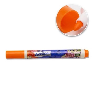 CANETA P/TECIDO ACRILPEN LARANJA REF.517