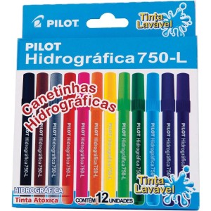 CANETINHAS HIDROCOR 12 CORES 750-L PILOT