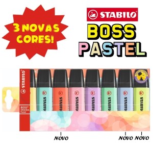 MARCA TEXTO STABILO BOSS PASTEL ESTOJO C/8 764702