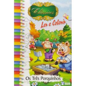 LIVRO P/COLORIR E LER CLASSICOS DISNEY
