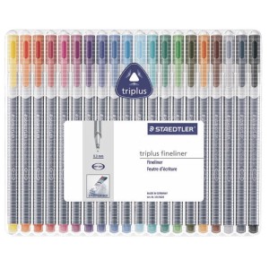 CANETA HIDROCOR 0,3MM STAEDTLER TRIPLUS FINELINER 20 CORES