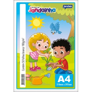 PAPEL SULFITE 60K A4 180GR 50FLS JANDAIA