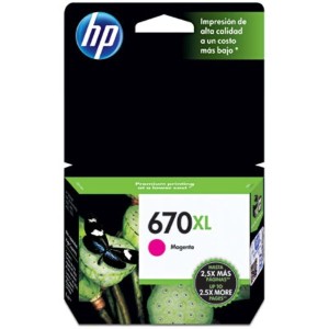 CARTUCHO HP 670XL MAGENTA CZ119AB HP CX 1 UN