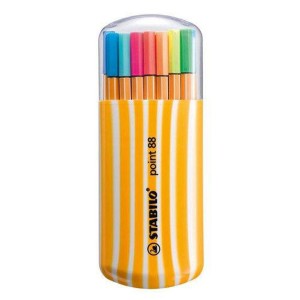 CANETA STABILO POINT 88/20 0.4MM - 20 CORES