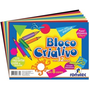 BLOCO CRIATIVO 325x235mm 32f 120g 6734 ROMITEC