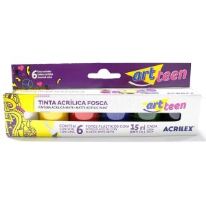 TINTA ACRILICA FOSCA C/6 REF-035060