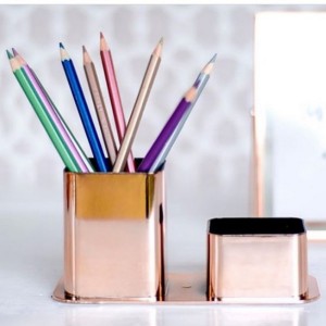 Porta Canetas e Clips Metálico Dello