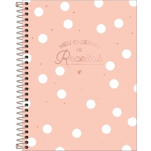 CADERNO DE RECEITAS ESPIRAL CAPA DURA SOHO 90 GRAMAS 80 FOLHAS