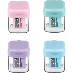 APONTADOR COM DEPÓSITO TAMPA FLIP 1 UNIDADE - FABER CASTELL