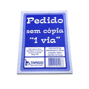 PEDIDO 1 VIA 155X108MM 50FLS TAMOIO