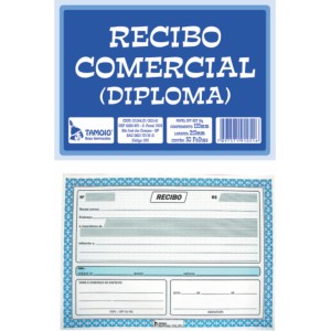 RECIBO COMERCIAL DIPLOMA 50FLS REF.1051 TAMOIO