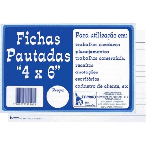 FICHA PAUTADA 4X6 C/100 TAMOIO REF.1202