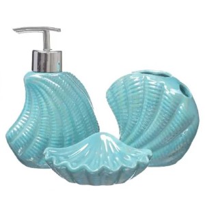 KIT DE BANHEIRO DE CERÂMICA 3 PEÇAS REF PRB01074