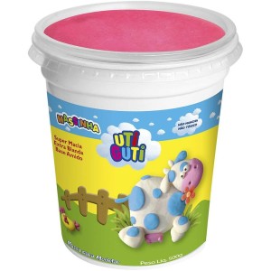 Massinha De Modelar Soft Rosa Escuro 500g Uti Guti