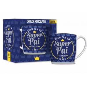 CANECA PORCELANA URBAN 360ML - FAMÍLIA - PAI