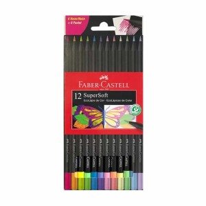 LAPIS DE COR SUPER SOFT C/12 CORES NEON E PASTEL - REF 120712SOFTNP