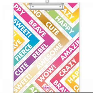 PRANCHETA A4 DECORADA BE NICE COM PRENDEDOR METÁLICO