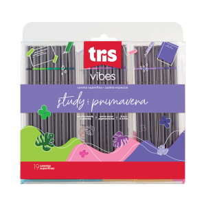 Caneta Superfina Vibes - Study Primavera - 18 Cores - Tris
