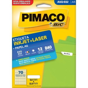 ETIQUETA INKJET + LASER A5Q-932 PIMACO