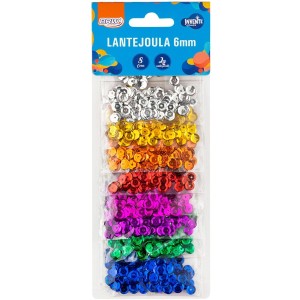 LANTEJOULA 6MM 2G CORES DIVERSAS LJ6300
