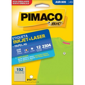ETIQUETA INKJET + LASER A5R-909 PIMACO