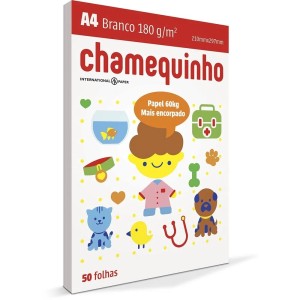 PAPEL A4 180G CHAMEQUINHO 50FLS CHAMEX - 60K
