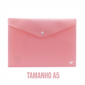 ENVELOPE C/BOTÃO HORIZ. A5 YES C/12 PASTEL ROSA