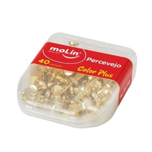 PERCEVEJOS COLOR PLUS C/40 UN OURO - REF 23112