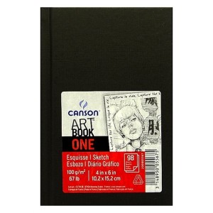 BLOCO SKETCHBOOK CANSON ONE 98FLS 100G/M2 A6(14,8CMX10,5CM)