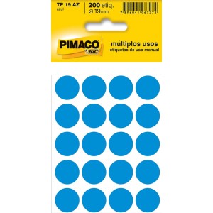 ETIQUETA PARA IDENTIFICAÇÃO TP-19 AZUL PIMACO